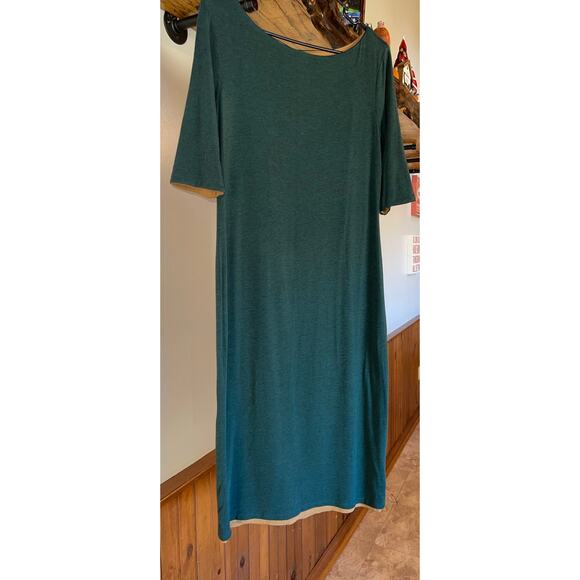 NWT Womens Prana Hunter‎ Green/Khaki Johan Foundation Reversible Midi Dress M - Picture 6 of 13